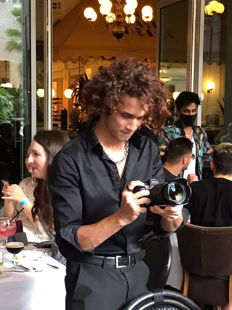 Our content creator shooting at a dinner event in Dubai